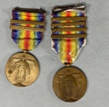 WWI UNITED STATES VICTORY MEDAL LOT (2) WW1