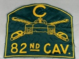 VIETNAM ERA 82ND CAVALRY CO.C JACKET PATCH - 11