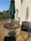 Patio Table, Chairs, Umbrella