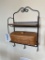 Longaberger Wall Shelf Key Hanger with Basket