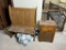 Antique Wooden Bench + Antique Cabinet