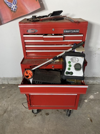 Craftsman Tool Box with Contents Tools, Buck Knife