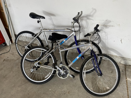 Pair of XC Aluminum Iron Man Bicycles Mountain Bikes