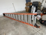 Large Size 12' Newer Werner Step Ladder Fiberglass