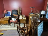 Room Contents Lot - Buffet, Night Stands, Chairs & More