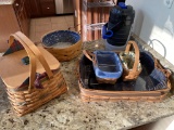 Longaberger Baskets & Drink Bottle Lot