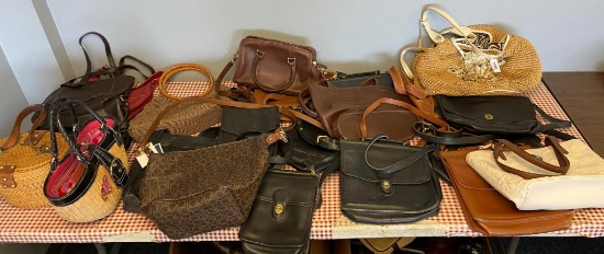 Variety of Vintage Purses featuring Brighton, Calvin Klein and More