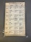 Rare Ohio Penitentiary Bill of Fare Menu Several Pages