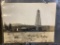 1949 Photo Oil Well Drill Canada with Inscription on Reverse