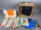 Lot of Vintage Travel Maps + Rago Auction Catalogs