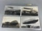 Group lot of 4 Balloon/Dirigible/Zeppelin Postcards