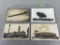 Group Lot of 4 Balloon/Dirigible/Zeppelin Postcards