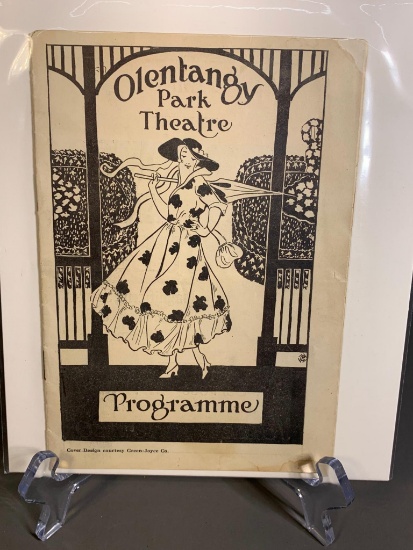 Rare Olentangy Amusement Park Theatre Programme 1915