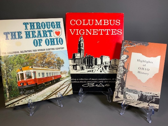 3 Books on Columbus, Ohio History - CDM Interurban Railway, Columbus Vignettes, Ohio History