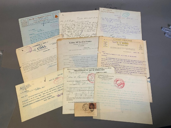 7 Columbus Ohio Letterheads + 1 Letter