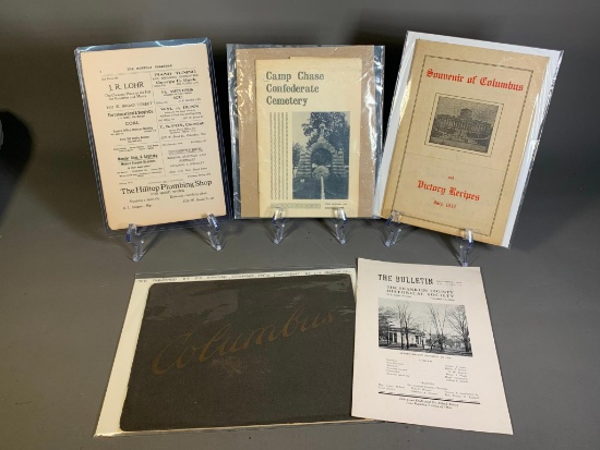 Group Lot Historical Columbus Paper Items