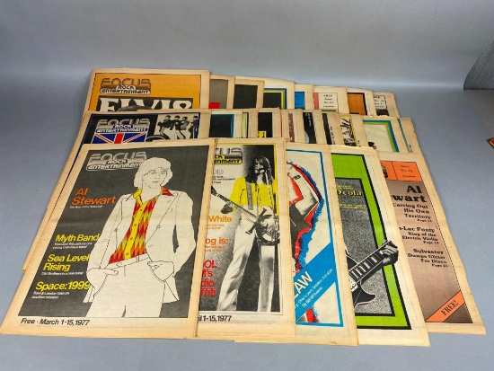 Great Group of Columbus Ohio Focus Rock Entertainment Magazines- 1970s