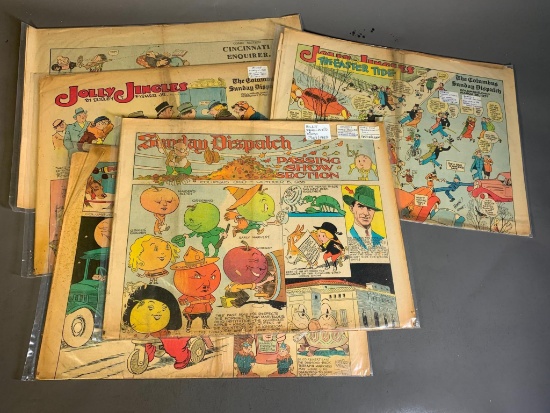 Group of Columbus Ohio Comics Billy Ireland 1935-37 Original PLUS Cincinnati Enquirer 1918