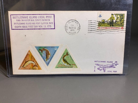 Rattlesnake Island Ohio Stamped Cover