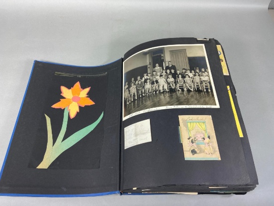 Huge Ephemera Scrapbook Album 633 Pieces Cicero Illinois
