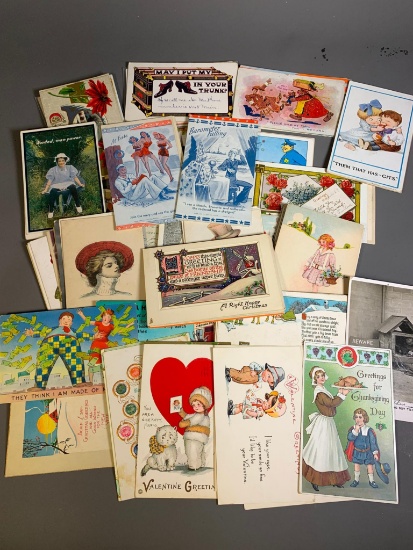 Very Large Lot of Greeting Postcards