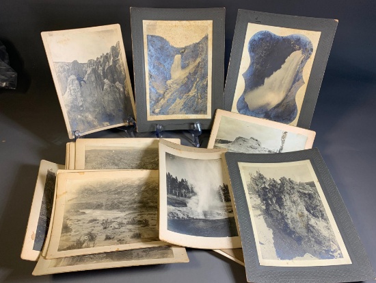 Great Group of 1880s Yellowstone National Park Wilderness Photographs
