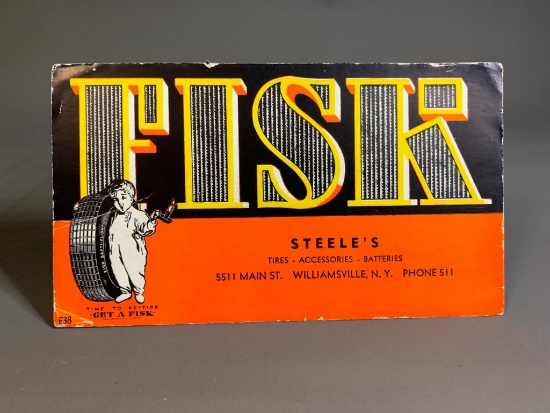 Fisk Tires Williamsville NY Advertising Card