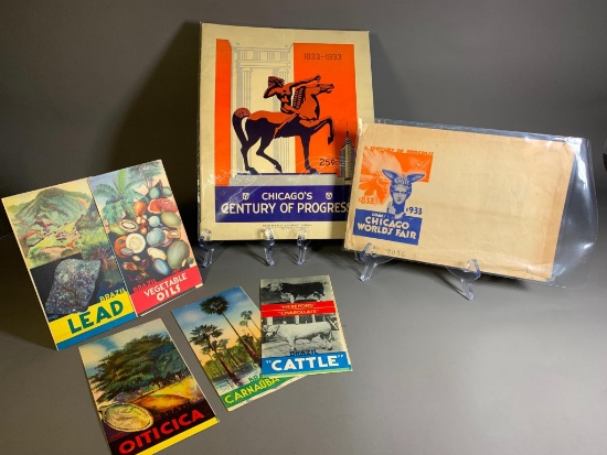 Group Lot Unusual Chicago World's Fair Paper Booklets