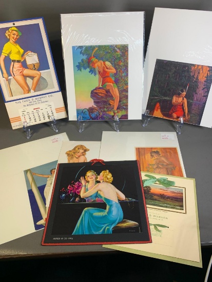 Group Lot of Advertising, Lithographs, Calendar