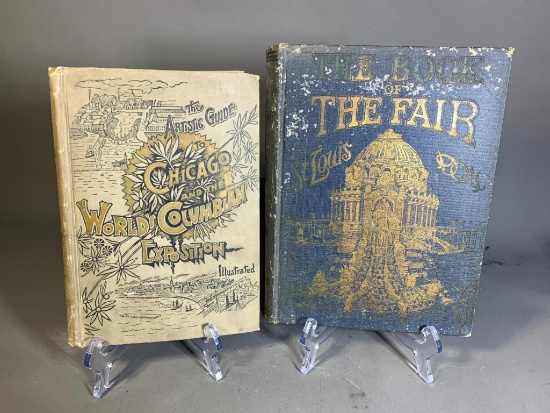 Two Books - Columbian Exposition Chicago, World's Fair St. Louis