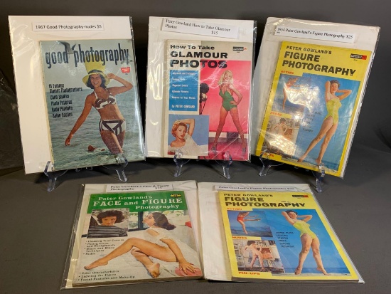 Pin Up Lot Nudie Figure Glamour Photography Magazines