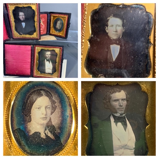 1/16 Plate and 1/9 Plate Daguerreotypes Nice Subjects