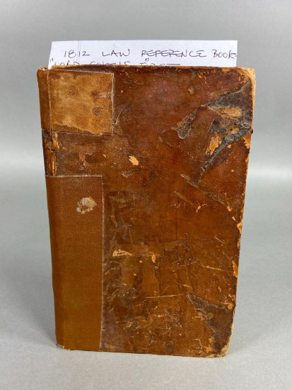 1812 Law Book Library of William H. Taft President, Chief Justice