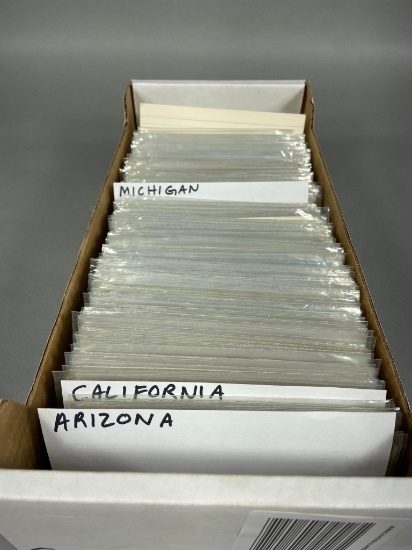 Large Box Lot Vintage & Antique Postcards Arizona, California, Michigan