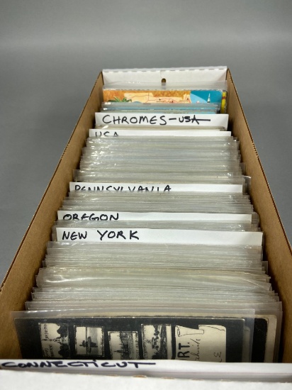 Box Lot Vintage, Antique Postcards RPPC
