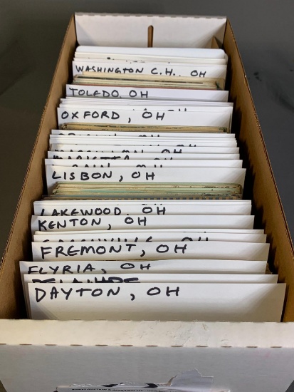 Better Box of Ohio Postcards Sorted by City
