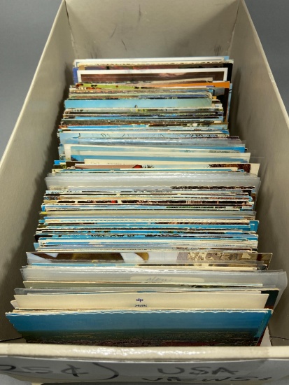 Box Full US Postcards Chromes