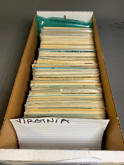 Box of Vintage & Antique Postcards - Virginia