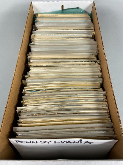 Box of Vintage & Antique Postcards Pennsylvania