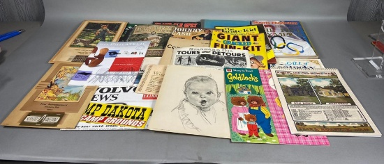 Large Lot Vintage Paper Magazines, Booklets