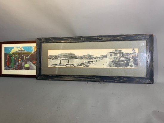 Long Framed Stockholm Sweden City Print, Railway Print