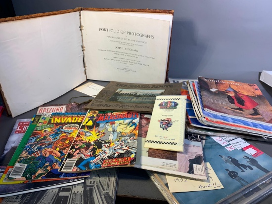 Group Lot Assorted Paper, Ephemera, Comic Books, Travel and more