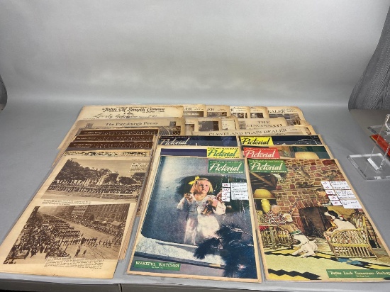 Group Lot Vintage Cleveland Plain Dealer Paper