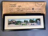 Rare Olentangy Amusement Park Columbus OH Tri-Fold Postcard Framed
