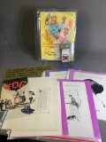 1955 Duke v Ohio State Program, Football Ticket, 1910 Makio with Les Willis Cartoons