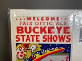 Ohio State Fair Welcomes Buckeye Shows Poster Broadside