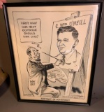 1056 Original Political Cartoon Eugene Craig Columbus Dispatch Political O'Neill