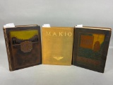 3 Ohio State University Makio Yearbooks 1919, '20, '21 - Chic Harley, Thurber, Stadium Construction