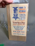Unusual Honor to Veterans Civil War Gathering 1912 Columbus Ohio Piece