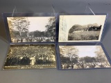Group Lot of Better Ohio Real Photo Postcards RPPCs Wooster, Pole Climbers, Farming